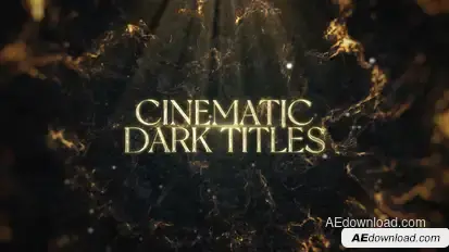 Cinematic Dark Titles Titles template preview