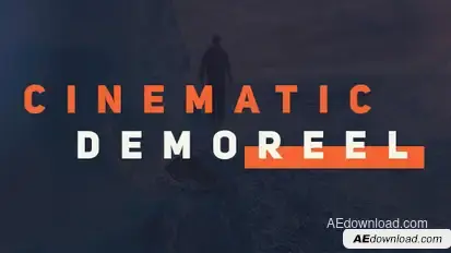 Cinematic Demo Reel Video Displays template preview