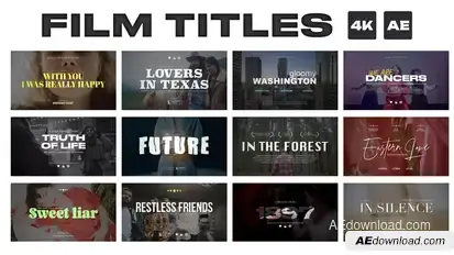 Cinematic Film Titles  | AE Titles template preview