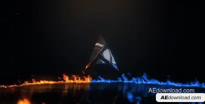Cinematic Fire Logo Reveal Logo Stings template preview