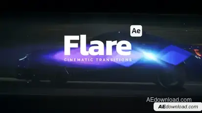 Cinematic Flare Transitions Elements template preview