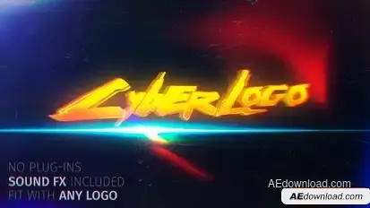 Cinematic Glitch Logo Logo Stings template preview