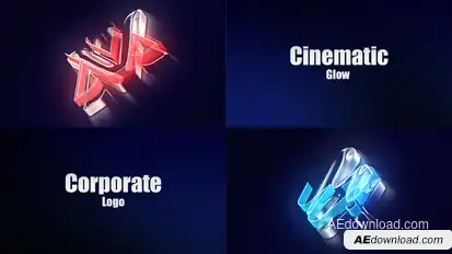 Cinematic Glow // Logo Reveal Logo Stings template preview