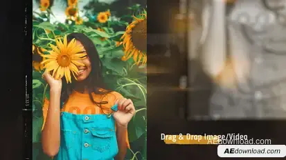 Cinematic Grunge Photo Slideshow Openers template preview