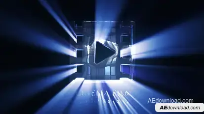 Cinematic Light Rays Logo Reveal Logo Stings template preview