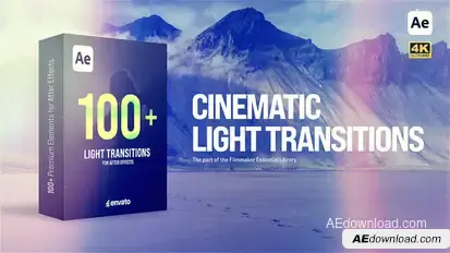 Cinematic Light Transitions Elements template preview