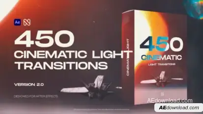 Cinematic Light Transitions Elements template preview
