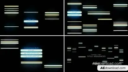 Cinematic Lights: Title Sequence Titles template preview