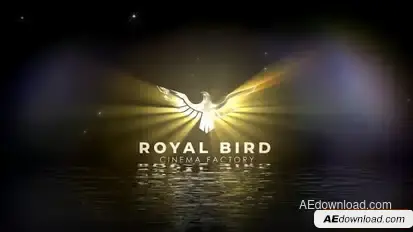 Cinematic Logo Rises Over Water Logo Stings template preview