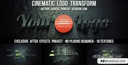 Cinematic Logo Transform Logo Stings template preview