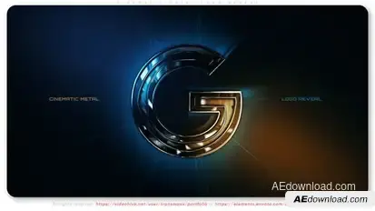 Cinematic Metal Logo Reveal Logo Stings template preview