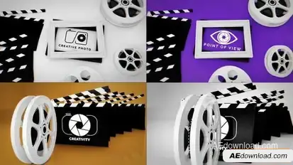 Cinematic Movie Logo Reveals Logo Stings template preview