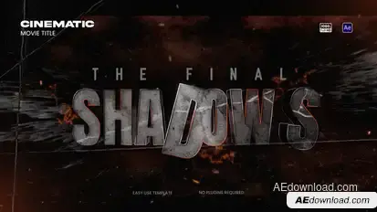 Cinematic Movie Trailer Title Titles template preview