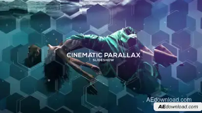 Cinematic Parallax Slideshow Video Displays template preview