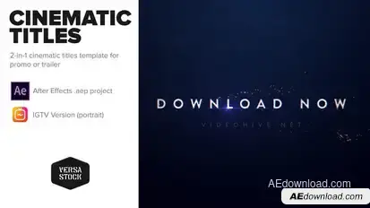 Cinematic Promo Titles for Insta & Broadcast Titles template preview