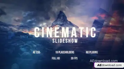 Videohive Cinematic Slideshow 16382418 Video Displays template preview