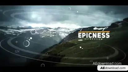 Cinematic Slideshow Openers template preview