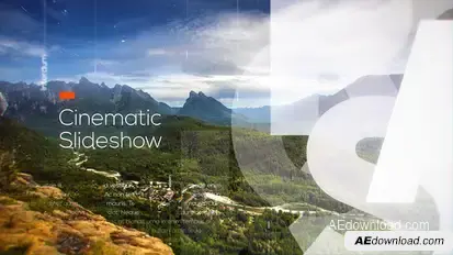 Cinematic Slideshow Video Displays template preview