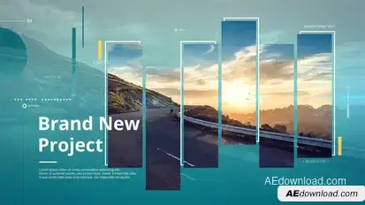 Cinematic Slideshow Video Displays template preview