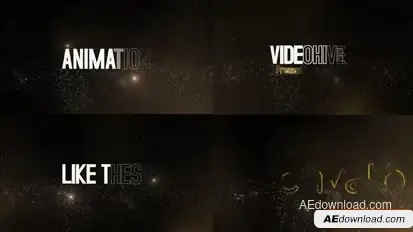 Cinematic Text Title Animation Openers template preview