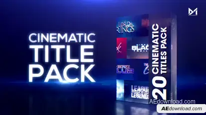 Cinematic title pack Titles template preview