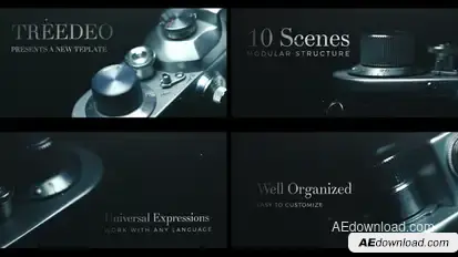 Cinematic Title Sequence Video Displays template preview