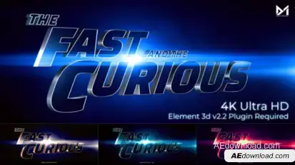 Cinematic title trailer Titles template preview