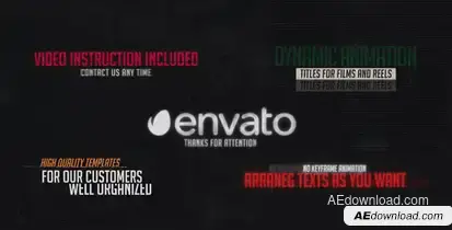 Cinematic Titles 4K Titles template preview