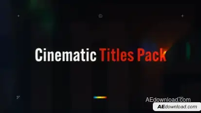 Cinematic Text Animations Titles template preview