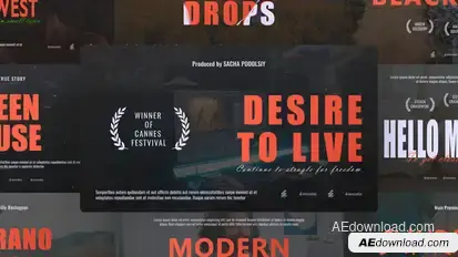 Cinematic Titles Titles template preview