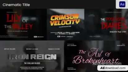 Cinematic Titles Titles template preview