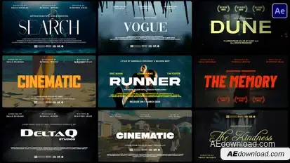 Cinematic Titles Titles template preview