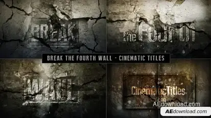 Cinematic Titles - Breaking The Fourth Wall Openers template preview