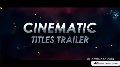 Cinematic Titles Trailer Titles template preview