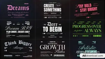 Cinematic Titles Vol. 01 Titles template preview