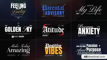 Cinematic Titles Vol. 03 Titles template preview