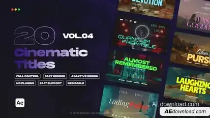Cinematic Titles vol.04 | After Effects Titles template preview