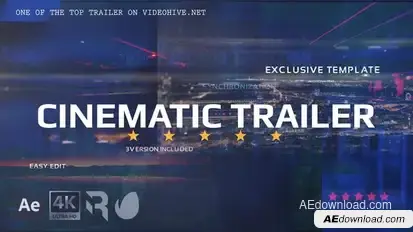 Cinematic Trailer Titles template preview