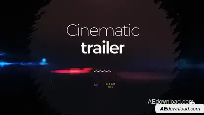 Cinematic Trailer Titles template preview