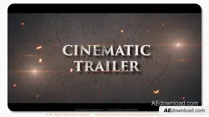 Cinematic Trailer Titles template preview