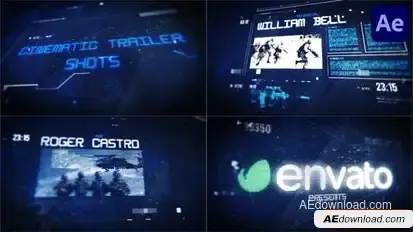 Videohive Cinematic Trailer Shots for After Effects Openers template preview