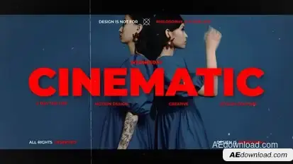 Cinematic Typography Titles template preview