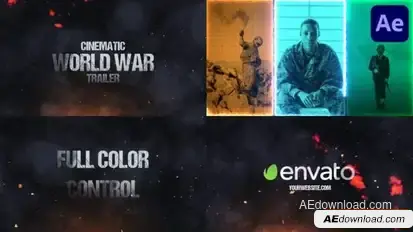 Cinematic World War Trailer for After Effects Openers template preview