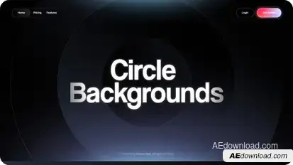 Circle Gradient Backgrounds Elements template preview