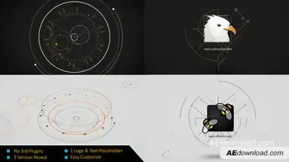 Circle Line Reveal Logo Logo Stings template preview