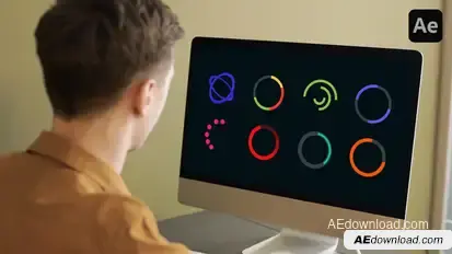 Circle Loading Animations Elements template preview