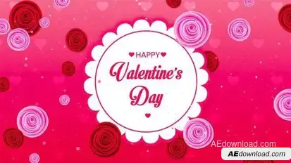 Videohive Circle Motion Flowers Style Valentines Day Slideshow Video Displays template preview