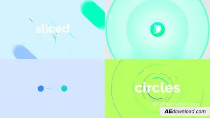 Circle Slice Logo Reveal Logo Stings template preview