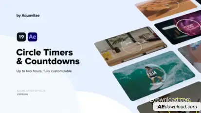 Circle Timers & Countdowns Elements template preview