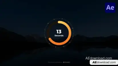 Circle Countdown Timers II Elements template preview